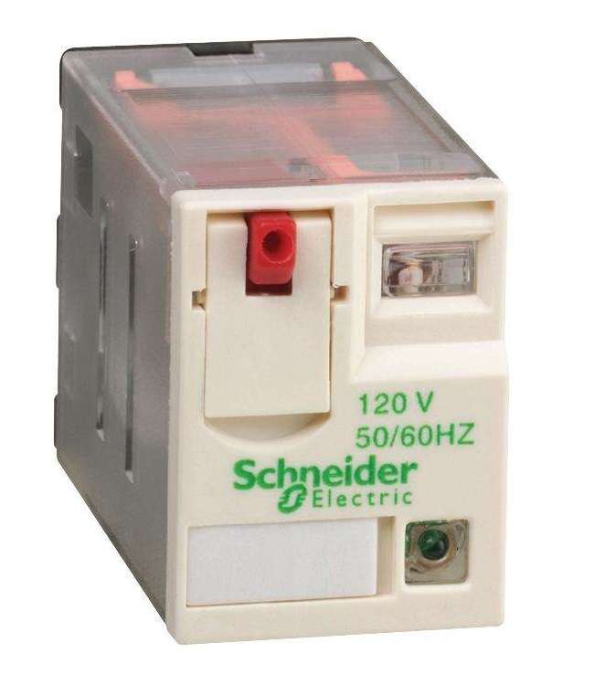 Schnieder, General Purpose Relay, Zelio RXM Series, 4PDT, 120 VAC, 6 A