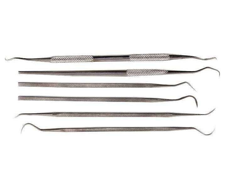 Duratool: Scriber Set - Dual Ended - Stainless Steel - Assorted - 6 Pcs - D02346