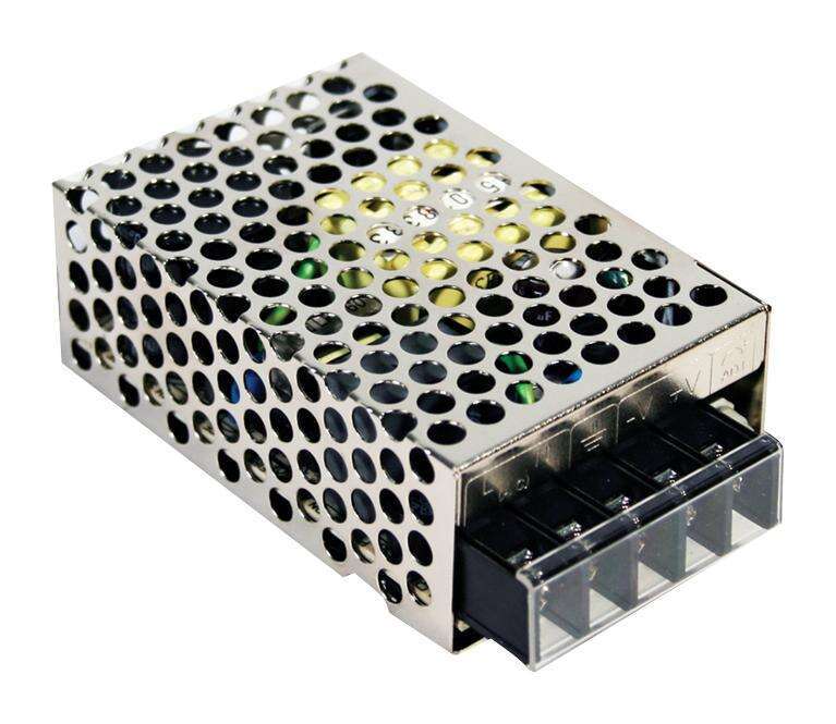 Mean Well, AC/DC Enclosed Power Supply (PSU),ITE,1Outputs,25W,5 V,RS-25-5