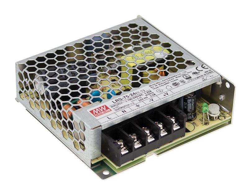 Mean Well, AC/DC Enclosed Power Supply(PSU),ITE, 1 Outputs, 70W, LRS-75-5