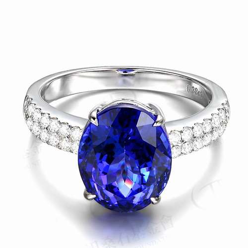 **R87000***2.5ct STUNNING SOLID 14K WHITE GOLD VIOLET BLUE TANZANITE ENGAGEMENT DIAMOND RING