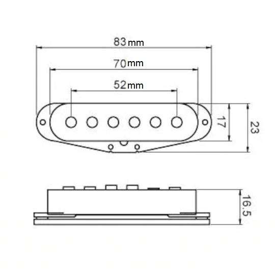 Karman KS25 AlNiCo 5 Strat Guitar Pickup (Single)