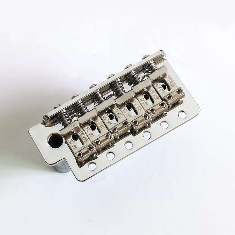 Vintage Strat Full Size Block 54mm String Spacing Tremolo Chrome Bridge Complete - 6 point