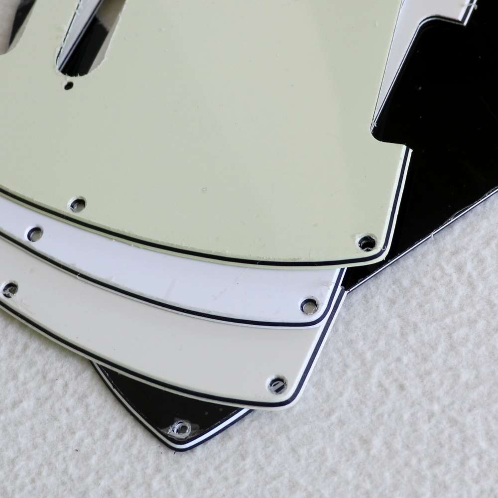 White Pearloid 3ply Standard Tele Style Pickguard