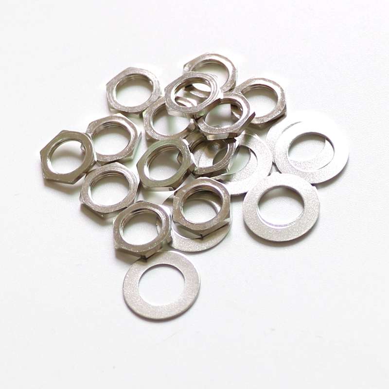 Potentiometer Nut and Washer M7 (for mini pots)