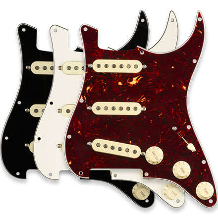 Build Your Own Loaded Prewired Pickguard with Alnico Single Coil Pickups (S/S/S)