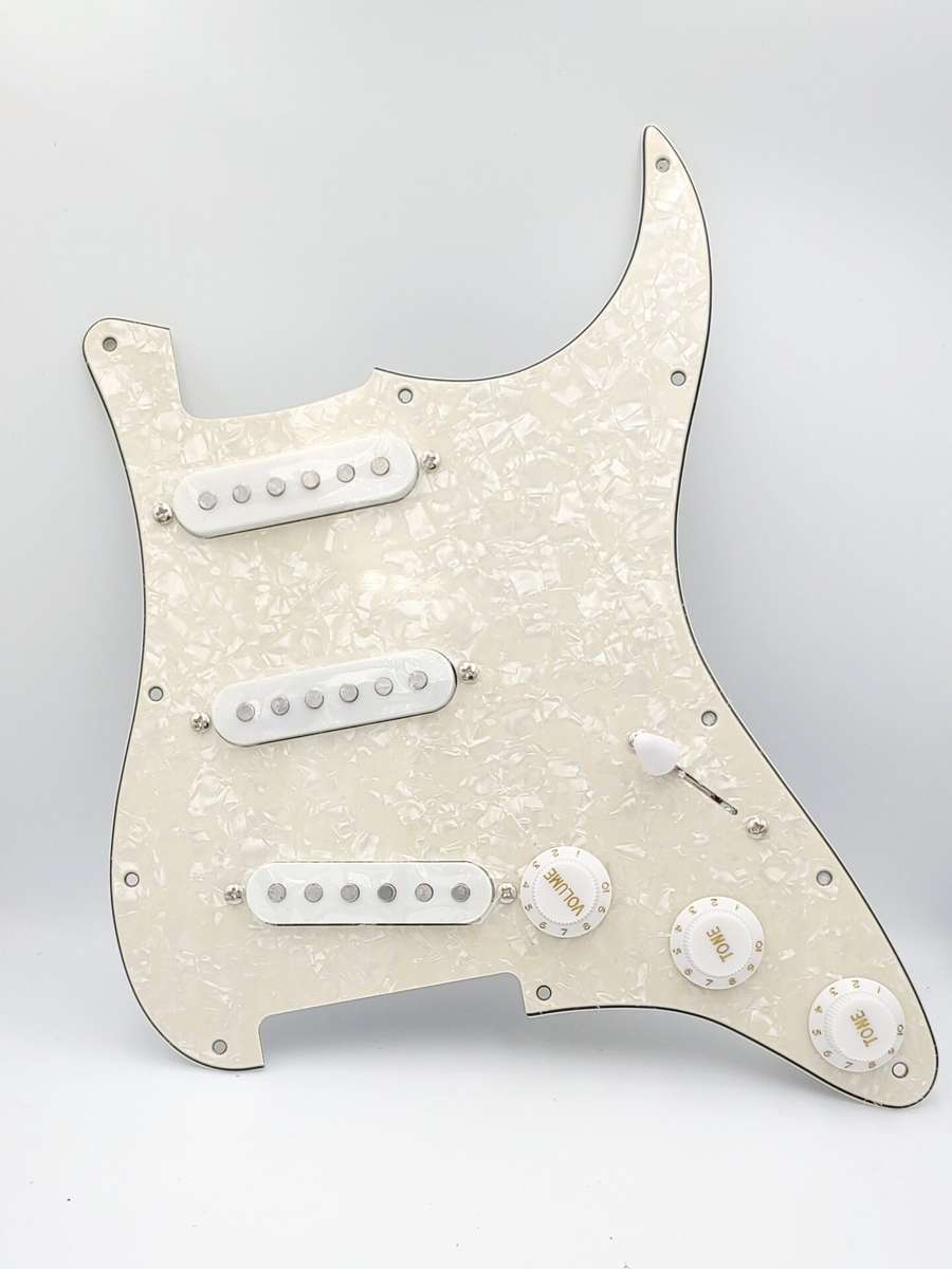 Build Your Own Loaded Prewired Pickguard with Alnico Single Coil Pickups (S/S/S)