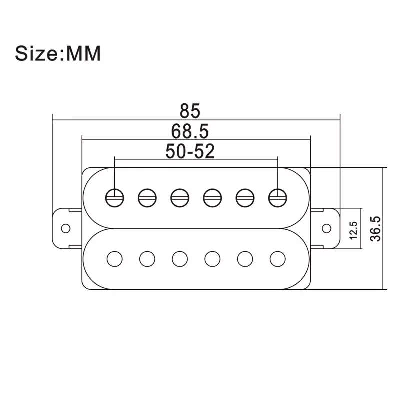 Ivory Karman AlNiCo 5 Humbucker Guitar Pickup (Single)