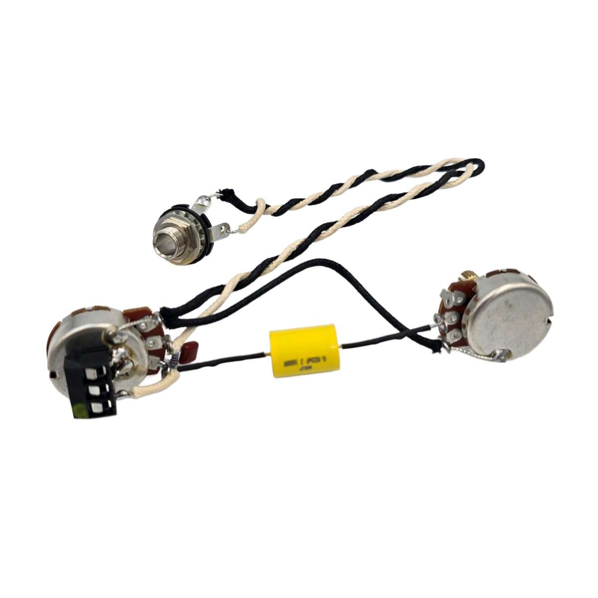 Solderless Pre-wired Electronics for Les Paul, SG or similar with 1V1T without Switch