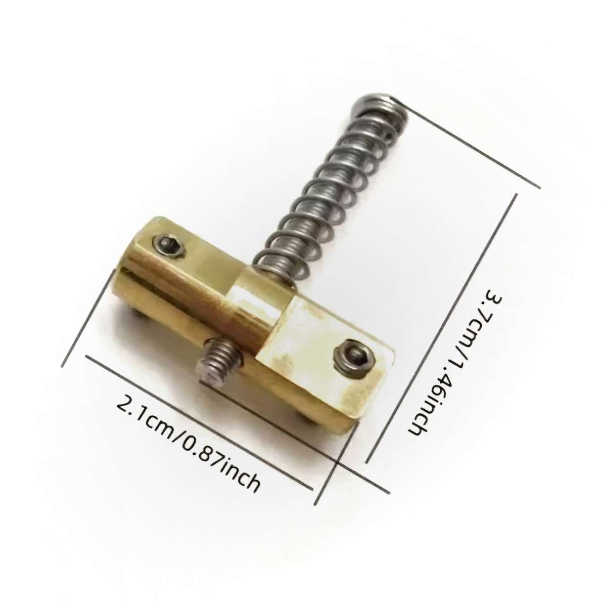 Telecaster 3 Compensated Brass Saddles Set with Screws and Springs
