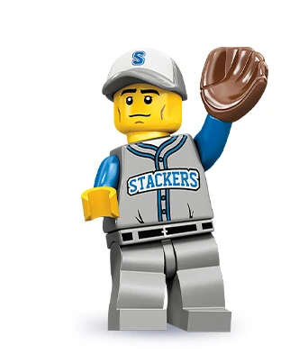 Baseball Fielder- LEGO Series 10 Minifigure