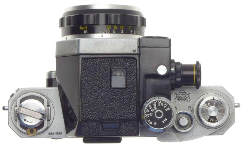 Chrome nikon f 35mm film slr camera photomic meter nikkor-h 1:2 f=50mm kogaku lens - Nikon