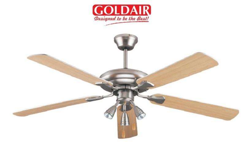 Goldair 132cm 5 Blade 3 Light Ceiling Fan (GCF-525) - NW Summer