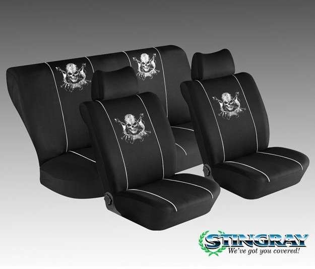 Stingray Skull 6 Piece Car Seat Cover (ZSSKULL) - Stingray
