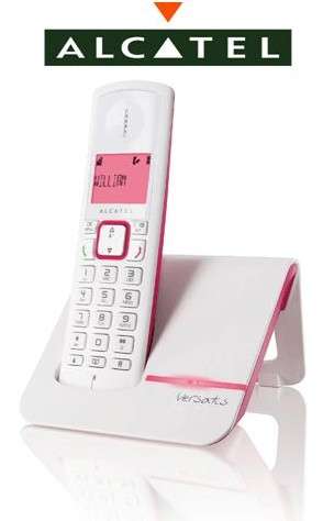 Alcatel Versatis F200 Pink Cordless Phone (F200PNK) - Stingray