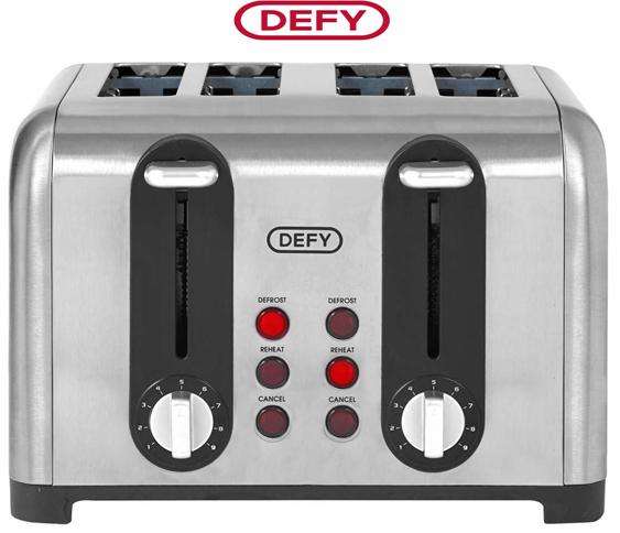 Defy 4 Slice Toaster (TA4203S) - Defy New