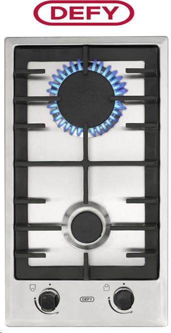 Defy 500 2 Burner Gas Hob - Stainless Steel (Dhg134) - Defy 654