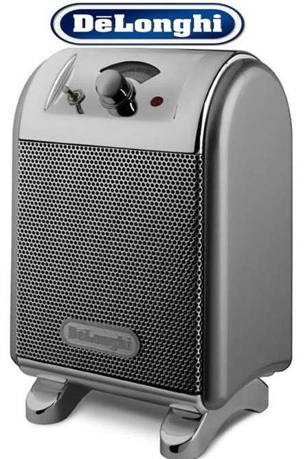 Delonghi Argento RCH100 Portable Carbon Fan Heater Retro Design (114473004) - Kenwood