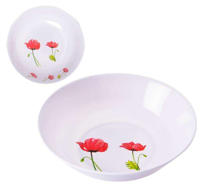 Melamine Flower Salad Bowl 23Cm (009-001309) - CLC