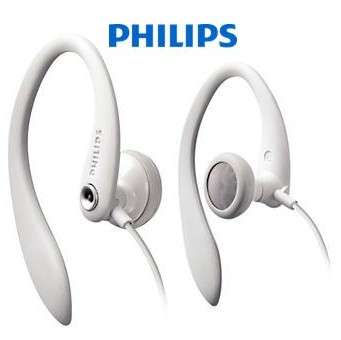 Philips White Earhook Headphones (SHS3201) - ACT