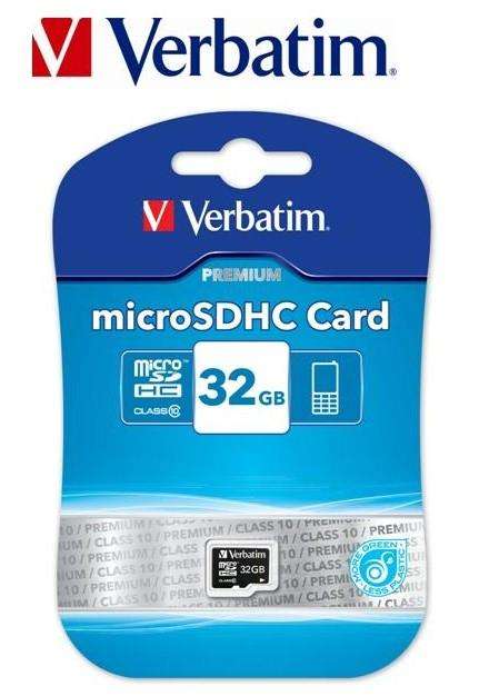 VERBATIM - 32GB MICRO SDHC CLASS 10 (44013)