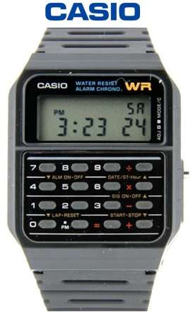 Casio Mens Twincept Databank Ani-Digi Resin Watch (CA53W-1Z) - Casio