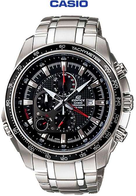CASIO 100M SS LS CHRONO BLK (EF-545D-1AVDF) - Casio