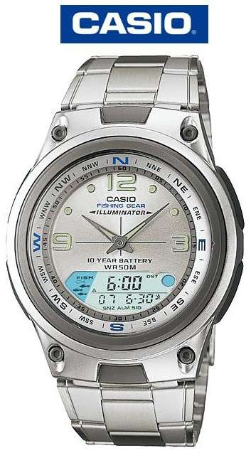 Casio Mens Anadigi Fishing Gear Wrist Watch (AW-82D-7AVDF) - Casio