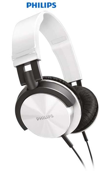 Philips White DJ monitor style Headband headphones (SHL3000WT)