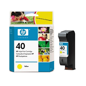 HP 40 Yellow Cartridge
