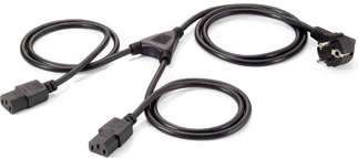 Equip 2 x IEC C13 to Y-Cable 1.8 Meter