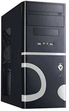 Astrum Chasis Blue & Silver front panel + 450W PSU