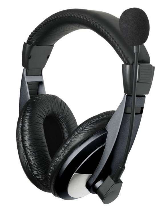 Astrum HS120 Headset + Mic Leather Cups 40mm Driver
