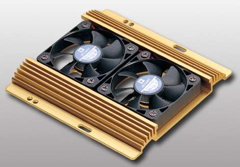Jetart Dual Fan Hard Drive Cooler 5,000rpm Aluminum Alloy