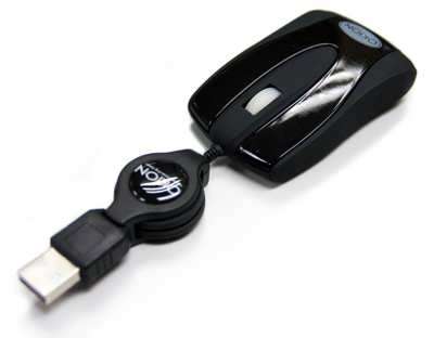 Okion XS-mini&trade; Mobile Retractable USB mouse 800dpi