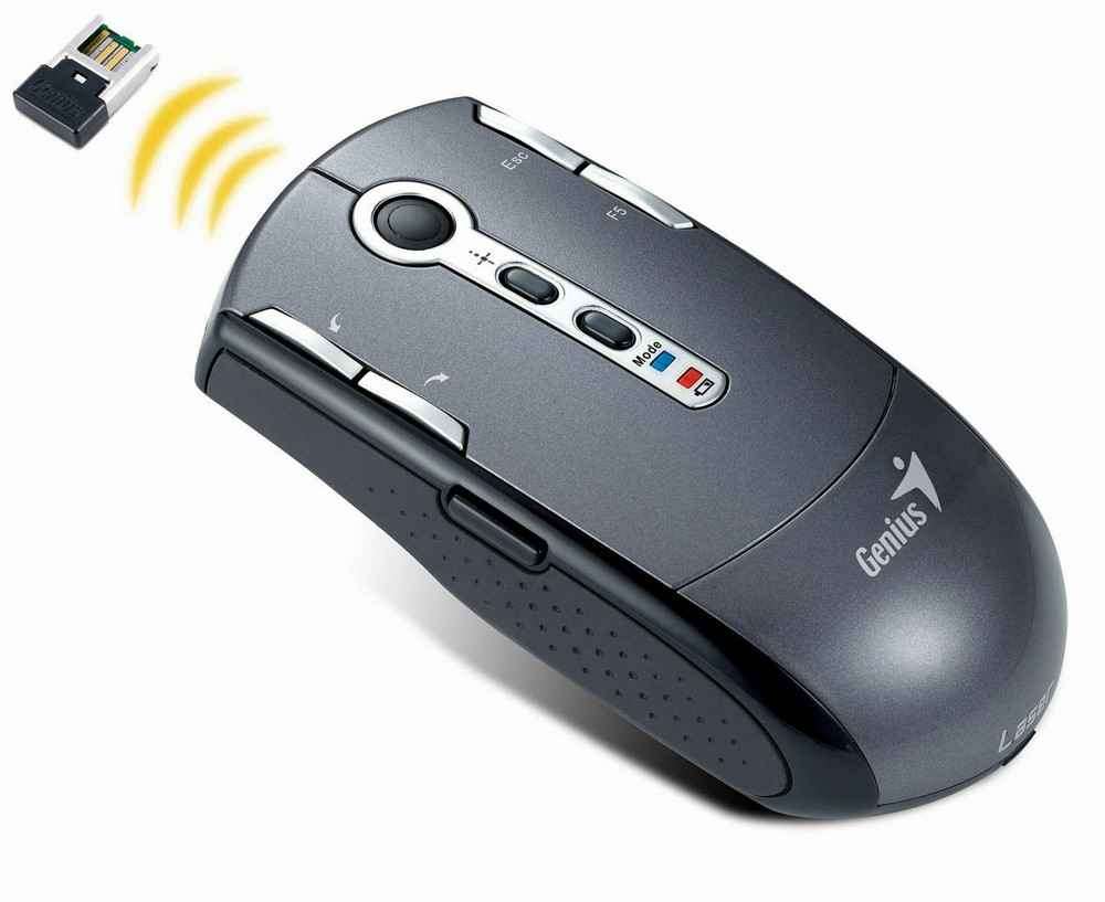 Genius Navigator T835 2.4GHz Wireless Laser 1,600dpi 9-Button