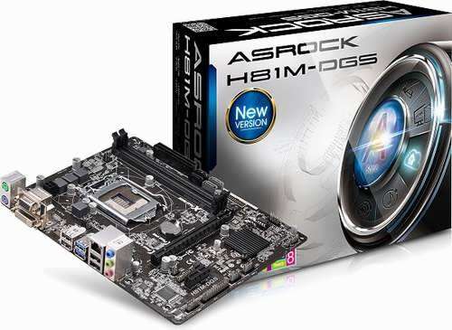 Asrock H81M-DGS/M 4th Gen Intel&reg; LGA1150 Intel&reg; H81