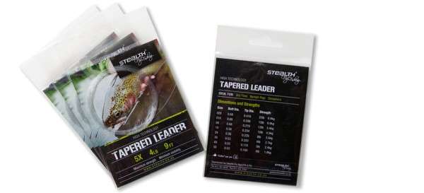 Stealth Tapered Leader 4x 5lb 9ft  - Stealth Fly Fishing