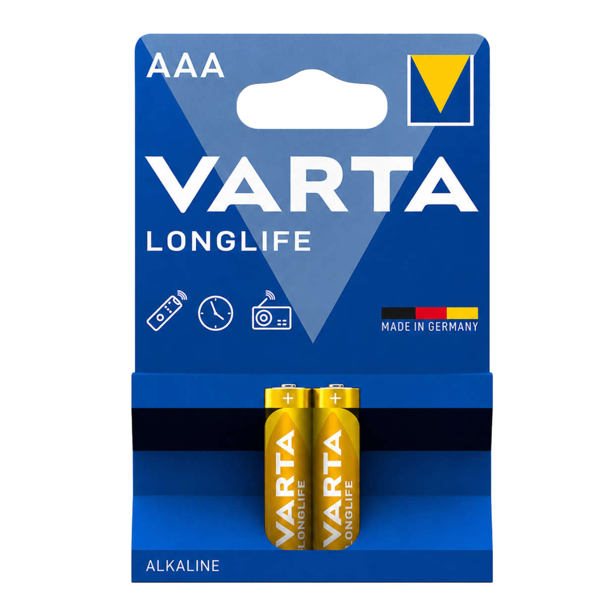 BA225 - VARTA - Size AAA Long Lifel Low Drain Devices. 1.5V  2 pack -