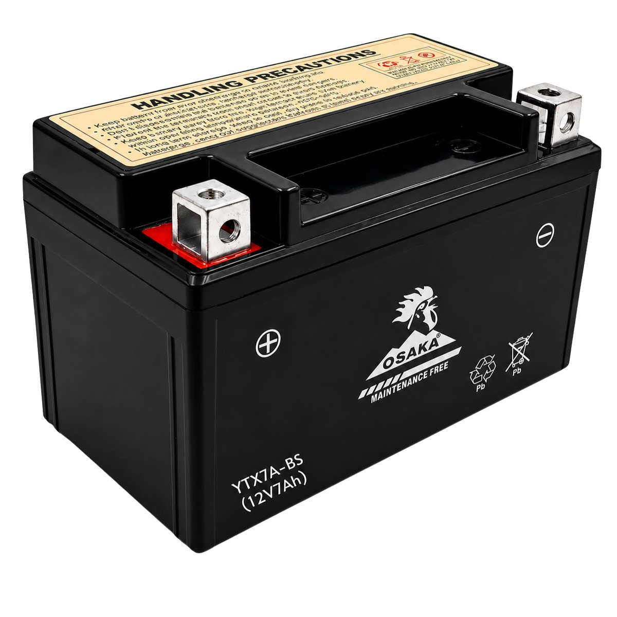 BV022 Osaka - Battery Motorcycle. Power Sport. Maintenance Free 12 Volt 7Ah.