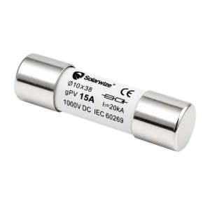SJ012 Protection - Solar Power  PV Fuse 15Amp.1000V DC 38/10mm