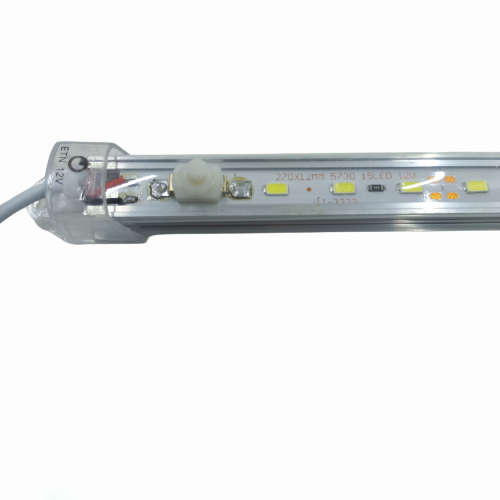 LA015G GPower - LED Aluminium Strip light  Clear 12Volt  30cm  Switched. wth Croc clips