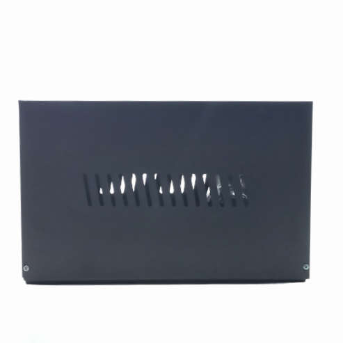 BZ210 - Battery Enclosure on wheels for 1x100Ah Battery.  Metal. Black