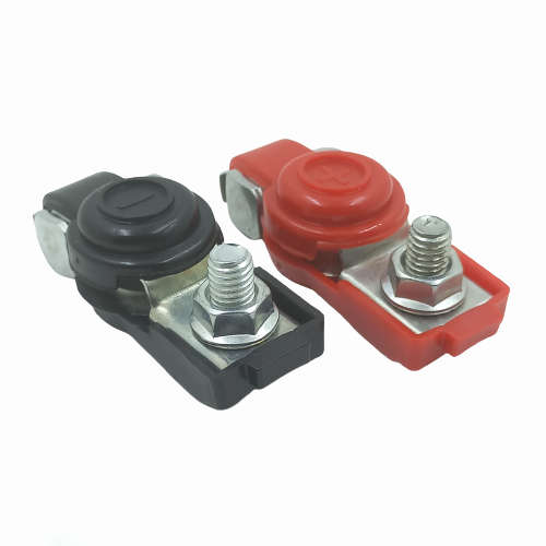 BZ125 - Auto  Battery Terminal  Clamp set -.Universal Fit With Covers.