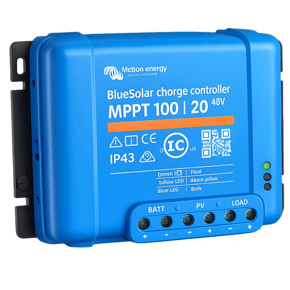 SF058  Victron - Blue Solar Charge Controller MPPT  12-24-48 Volts 20Amps.PV Max 100V