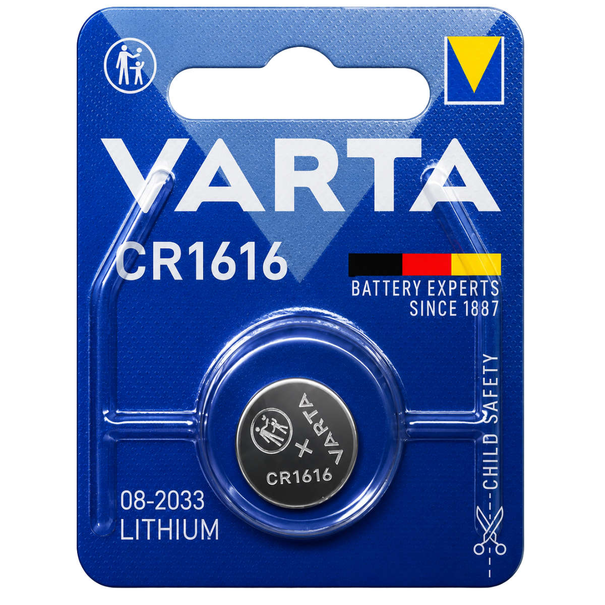 LA225 - VARTA  CR1616  3V LITHIUM BATTERY 1X pack