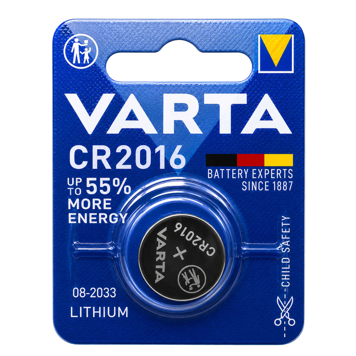 LA245 - VARTA  CR2016  3V LITHIUM BATTERY 1X pack -