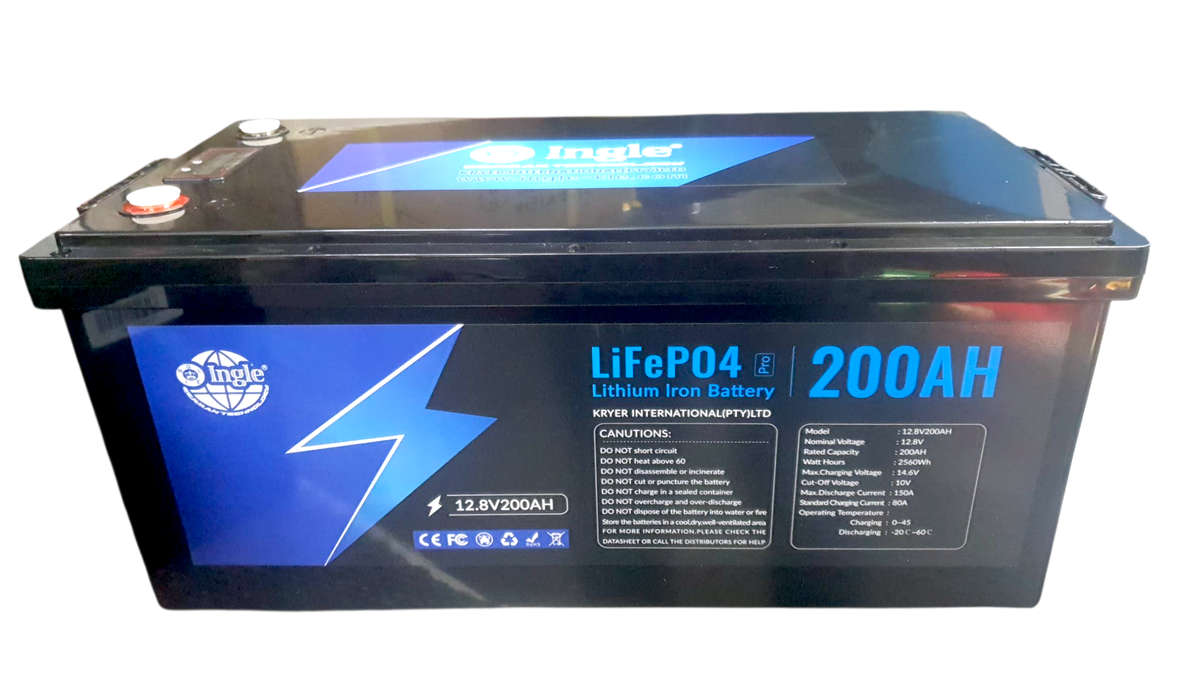 BU023H Ingle - Battery Lithium LifeP04  12.8 Volts 200 Ah