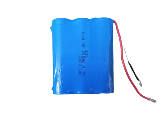 CX040 EJC - Battery 18650 Lithium Iron Rechargeable Cell 3.7 Volt 5000mAh 3 Pack with Connector