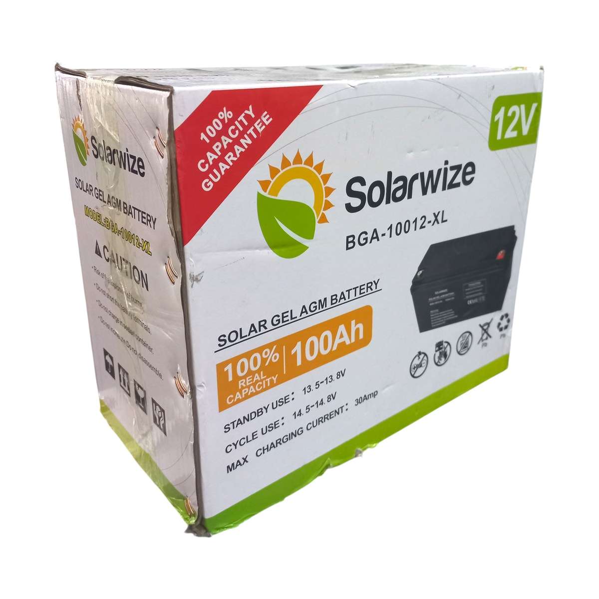 BY218 - Solarwize AGM Gel Battery 12 Volts 7.2AH